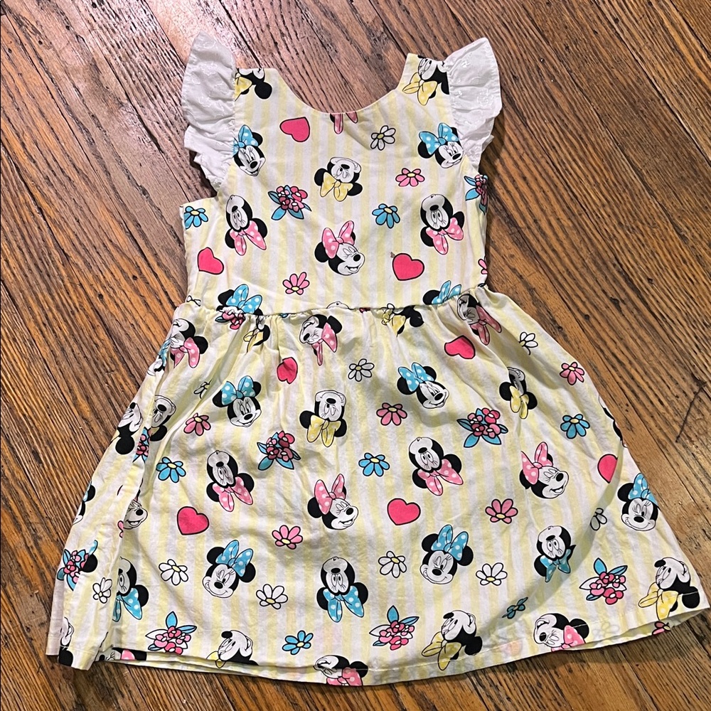 Disney Minnie Mouse Floral Dress - Yellow and Pink